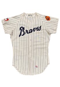 1969 Sonny Jackson Atlanta Braves Game-Used Home Flannel Jersey