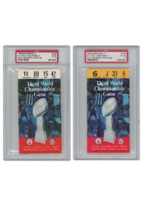 1969 Super Bowl III Ticket Stubs