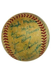 1969 Thurman Munson Minor League Signed Baseball