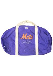 1969 Tom Seaver New York Mets Player Autographed Travel Bag