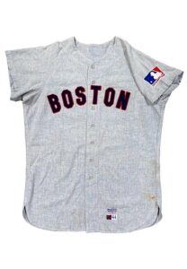 1969 Tony Conigliaro Boston Red Sox Game-Used Road Flannel Jersey