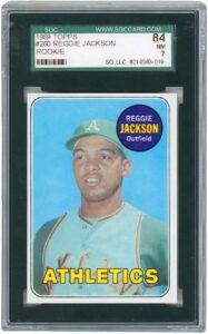 1969 Topps #260 Reggie Jackson Rookie Card SGC NM7