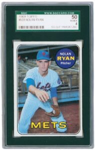 1969 Topps #533 Nolan Ryan Card SGC 4