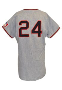 1969 Willie Mays San Francisco Giants Salesman Sample Road Flannel Jersey