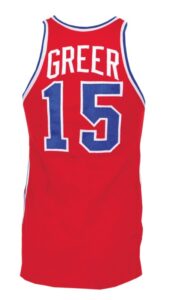 1970-1971 Hal Greer Philadelphia 76ers Game-Used Road Uniform