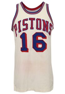 1970-71 Bob Lanier Detroit Pistons Rookie Game-Used Jersey