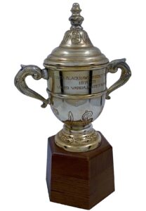 1970-71 Chicago Blackhawks Mini Clarence S. Campbell Bowl Trophy Presented To Louis Varga