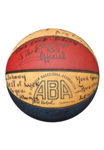 1970-71 Indiana Pacers ABA Team Autographed Basketball