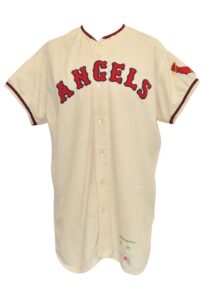 1970 Alex Johnson California Angels Game-Used Home Flannel Jersey