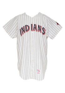 1970 Alvin Dark Cleveland Indians Manager’s Worn Home Flannel Jersey