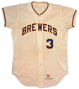 1970 Bryant Milwaukee Brewers Game-Used Home Flannel Jersey