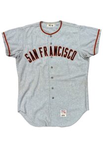 1970 Clyde King SF Giants Managers Worn Flannel Jersey