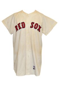 1970 Dick Schofield Boston Red Sox Game-Used Home Flannel Jersey