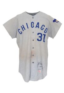 1970 Fergie Jenkins Chicago Cubs Game-Used & Autographed Road Flannel Jersey