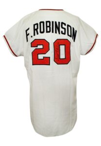 1970 Frank Robinson Baltimore Orioles World Series Game-Used & Autographed Home Flannel Jersey