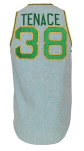 1970 Gene Tenace Oakland Athletics Game-Used Road Flannel Vest