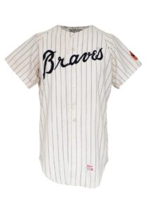 1970 Hoyt Wilhelm Atlanta Braves Game-Used & Autographed Home Jersey