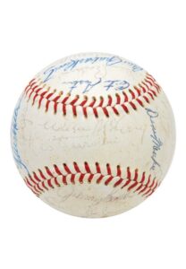 1970 National League All-Star Team Multi-Signed Baseball with Clemente