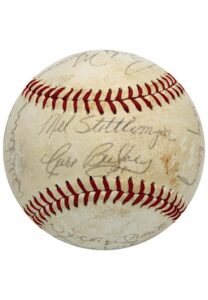 1970 New York Yankees Team-Signed OAL Baseball