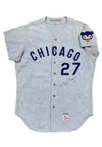 1970 Phil Regan Chicago Cubs Game-Used & Signed Road Flannel Jersey