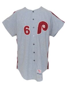 1970 Tim McCarver Philadelphia Phillies Game-Used Road Flannel Jersey