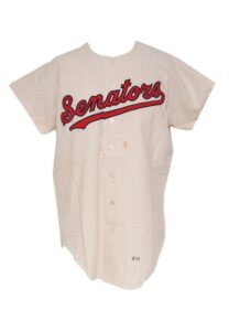 1970 Washington Senators Spring Training Worn Home Flannel Jersey