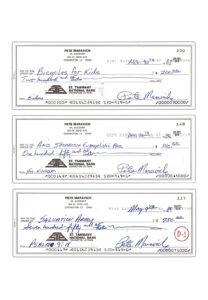 1970s-80s Pete Maravich Signed Personal Checks