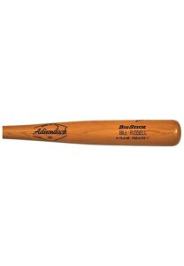 1970s Bill Russell Los Angeles Dodgers Game-Used & Autographed Bat