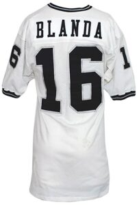 1970s George Blanda Oakland Raiders Prototype Road Jersey