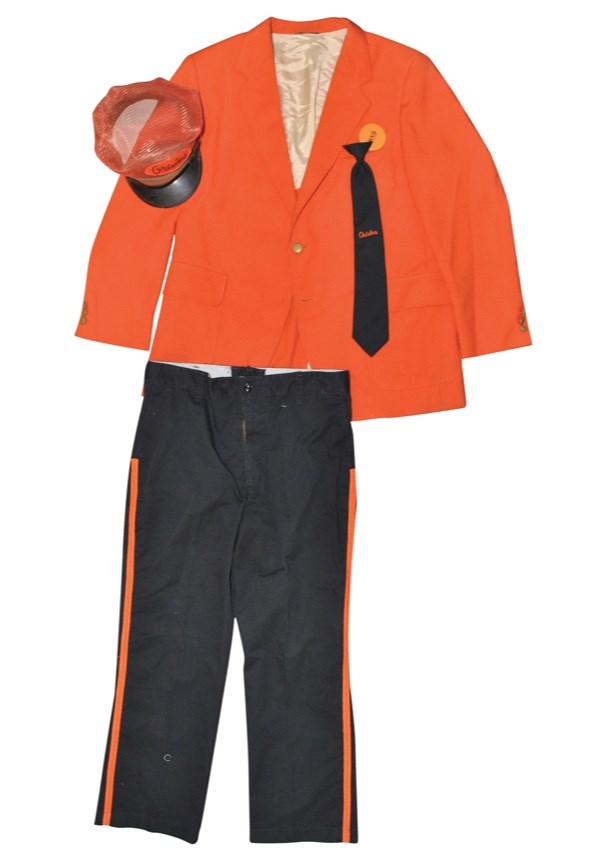 1970s Memorial Stadium Baltimore Orioles Usher's Uniform Grey Flannel