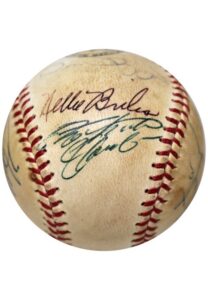 1970s Pittsburgh Pirates Team-Signed Baseball Featuring Bold Clemente