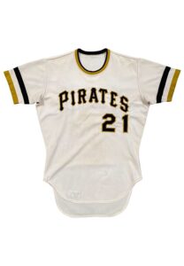 1970s Roberto Clemente Pittsburgh Pirates Game-Used/Issued Home Jersey