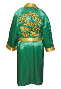 1970s Thomas Hearns “Detroit Motor City Hit Man” Fight-Worn Boxing Robe