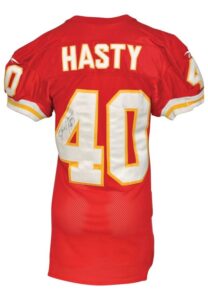 1970s Tom Condon & 1997 James Hasty Auto’d Kansas City Chiefs Game-Used Home Jerseys