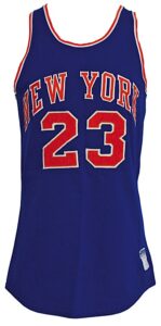 1971-1972 Luther Rackley NY Knicks Game-Used Road Jersey