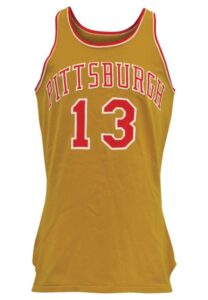 1971-1972 Stew Johnson Pittsburgh Condors Game-Used Road Uniform (Incredibly Rare Example Of A Short-Lived Two-Year Team)