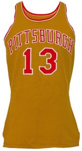 1971-1972 Stew Johnson Pittsburgh Condors Game-Used Road Uniform