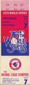 1971 & 1979 World Series Programs & Ticket Stubs