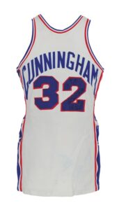 1971-72 Billy Cunningham Philadelphia 76ers Game-Used Home Knit Jersey