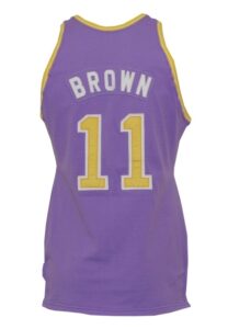 1971-72 Larry Brown ABA Denver Rockets Game-Used Road Jersey