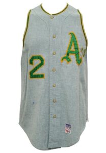 1971 Angel Mangual Oakland A’s Game-Used Road Flannel Vest