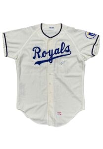 1971 Bob Lemon KC Royals Manager-Worn & Autographed Flannel Jersey