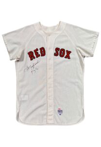 1971 Carl Yastrzemski Boston Red Sox Game-Used & Signed Home Flannel Jersey