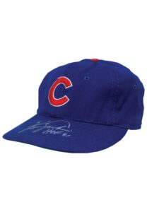 1971 Fergie Jenkins Chiacgo Cubs Game-Used & Twice Autographed Cap