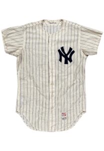 1971 Frank Tepedino NY Yankees Game-Used Home Flannel Jersey