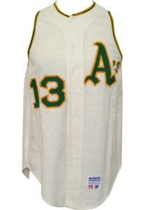 1971 John “Blue Moon” Odom Oakland Athletics Game-Used Home Vest