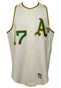 1971 Oakland A’s Spring Training Worn Vest Jersey #17 Boyd