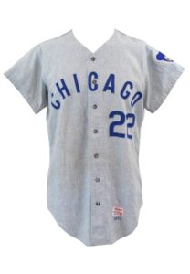 1971 Paul Popovich Chicago Cubs Game-Used Road Flannel Jersey