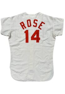 1971 Pete Rose Cincinnati Reds Game-Used & Autographed Home Flannel Jersey