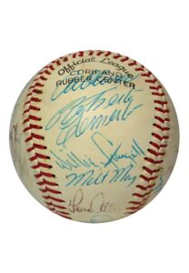 1971 Pittsburgh Pirates Team Signed Baseball With Bold Clemente